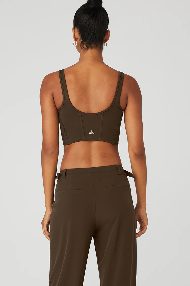 Airbrush Mesh Corset Tank | Alo Yoga (US)