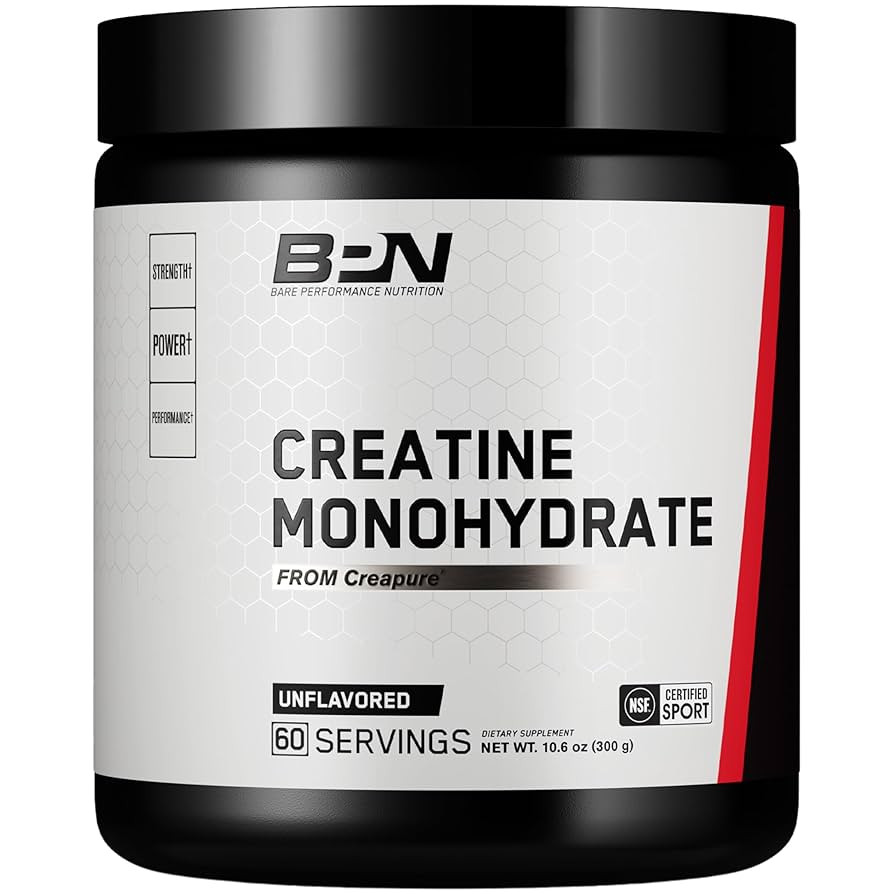 BARE PERFORMANCE NUTRITION, BPN Pure Creatine Monohydrate Powder by Creapure, 5g of Creatine per ... | Amazon (US)
