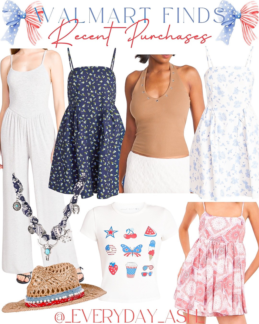 Walmart / recent purchases 💗🩵

Jumpsuit, Walmart fashion , country concert , spring dress, summer dress, blue dress, western charm necklace , straw hat, Fourth of July outfit , romper

#LTKgrwm #LTKootd