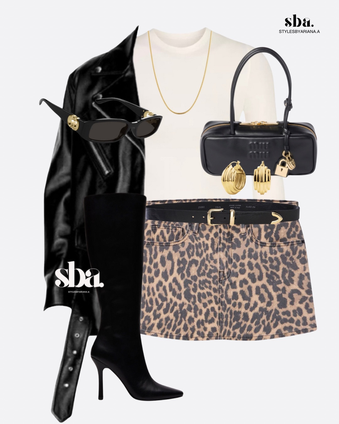 Effortlessly bold. A mix of power, polish, and just enough edge 🐆🖤

Date Night, fall outfit, fall fashion 2025, animal print style, city chic look, fall street style, edgy feminine style, leather jacket outfit, black knee high boots, statement gold jewelry, minimalist chic, fall trends, miu miu bag, leopard mini skirt, fall wardrobe ideas, elevated casual, modern fall outfit, fall outfit inspo, classic fall look, bold fall aesthetic, power dressing, outfit ideas for fall, capsule wardrobe fall, fall night style, black and gold outfit, fall fashion inspo


#LTKStyleTip #LTKSeasonal