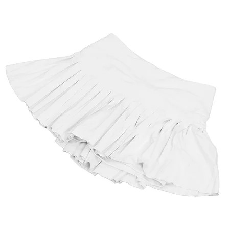 Summer?Pleated?Skirt Elastic Breathable White Tennis?Shorts?Skirt Soft With Pockets For Sports For G | Walmart (US)
