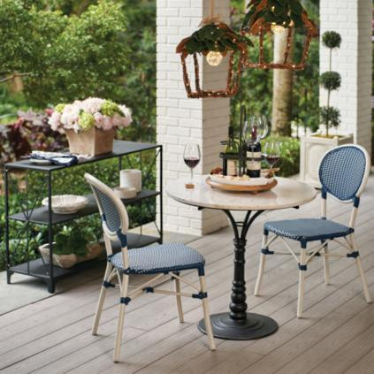 Lacina Bistro Set with Harper Side Chairs | Frontgate