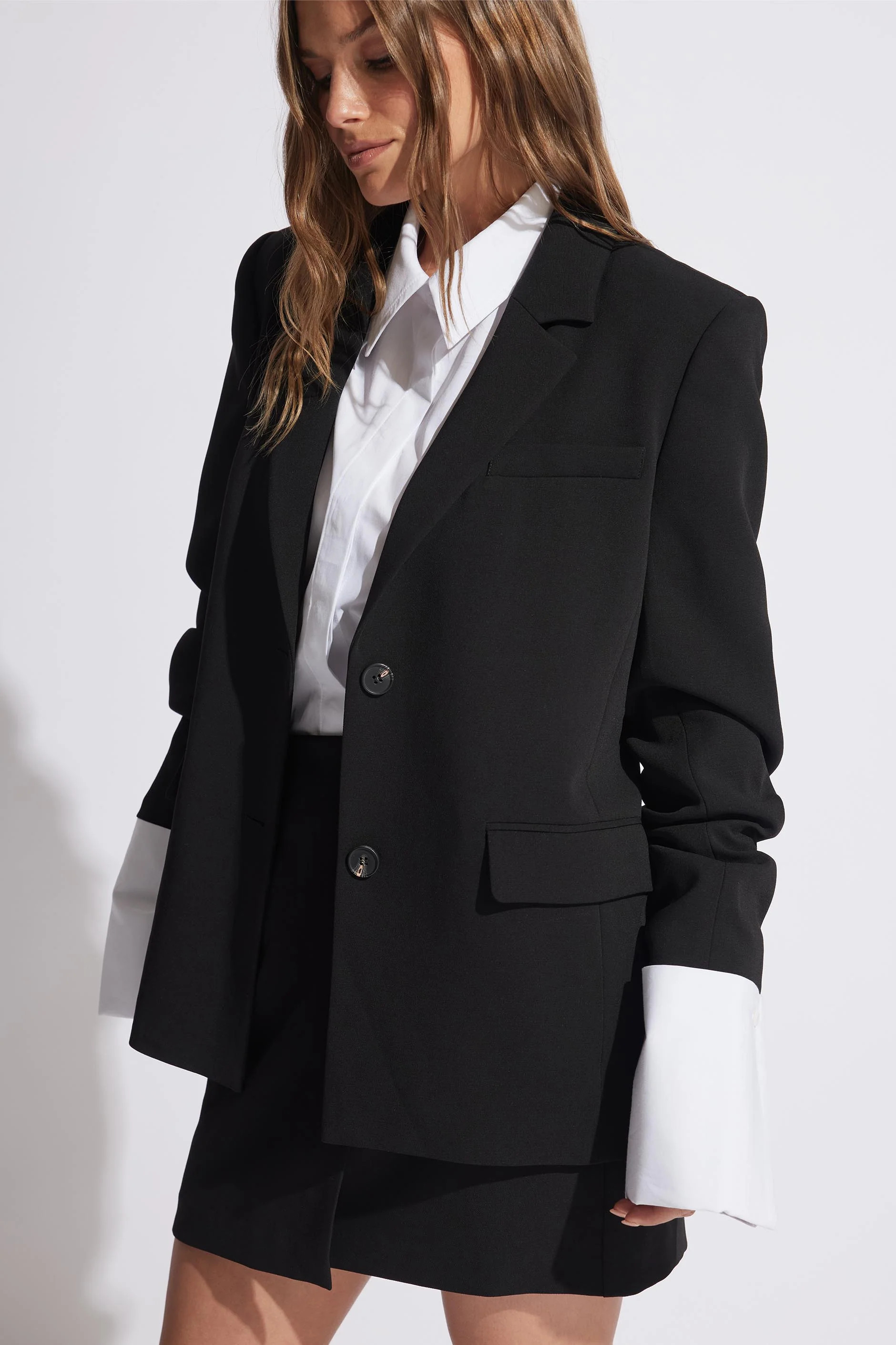 Carmen Tailored Blazer - Black | DECJUBA | DECJUBA