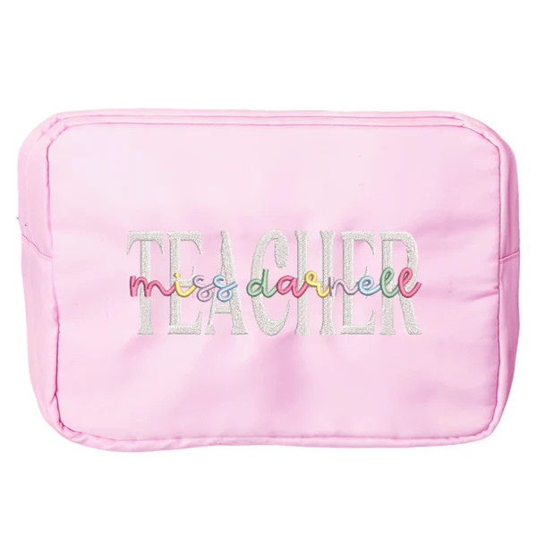 Teacher Nylon Pouch | Sprinkled With Pink