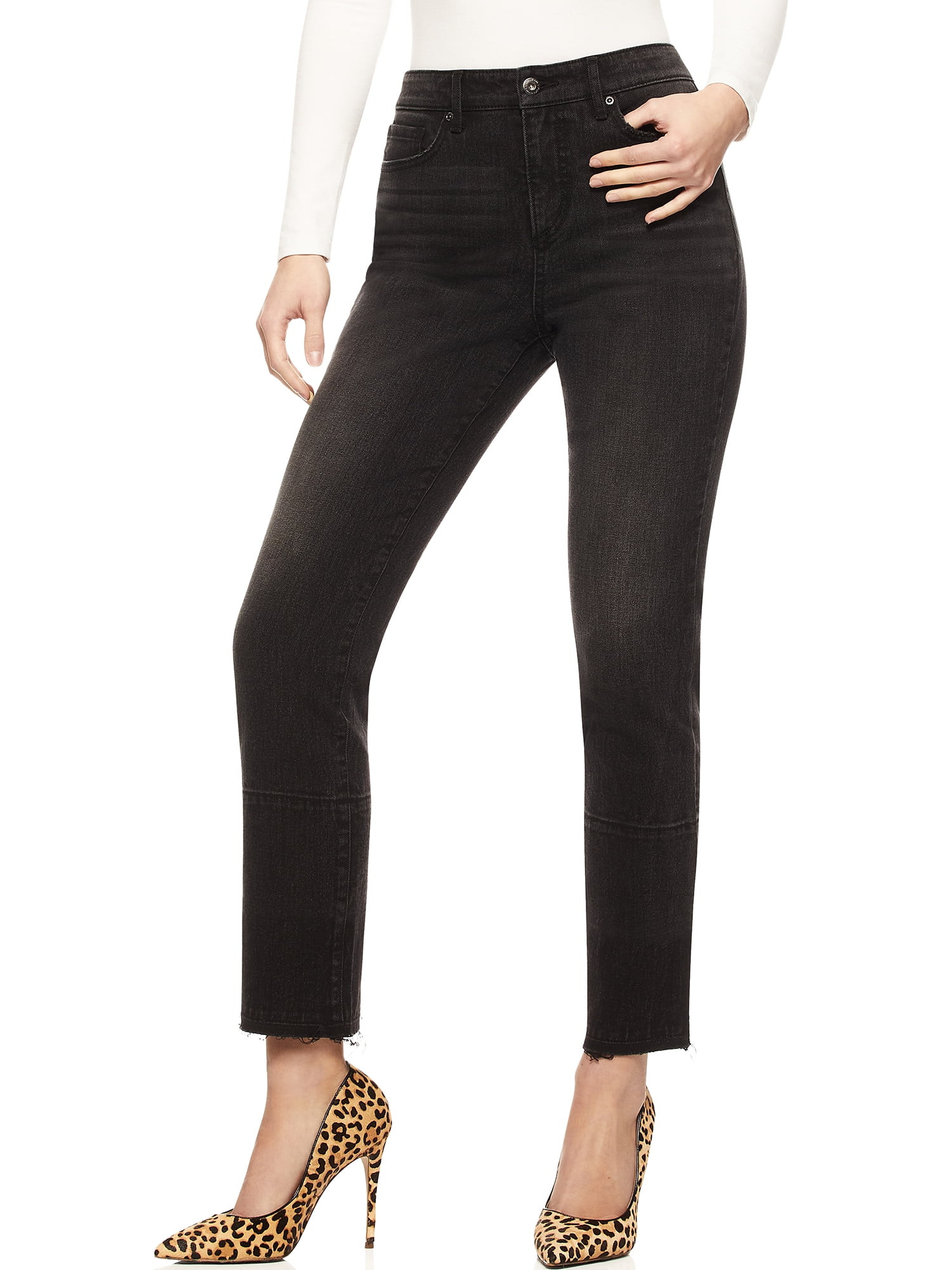 Sofia Jeans by Sofia Vergara Women’s High Rise Slim Straight Jeans | Walmart (US)
