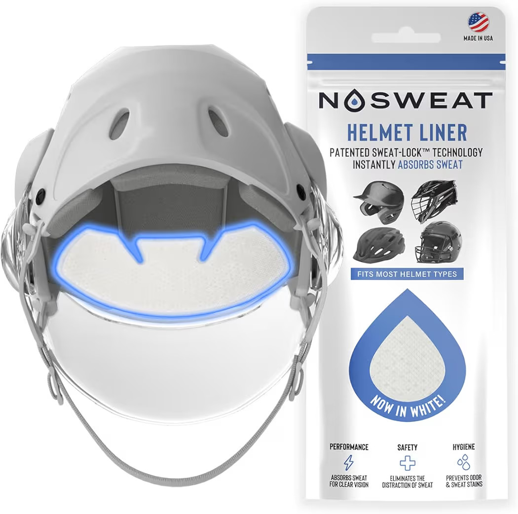 Helmet Sweat Liners - White Patented Sweat Absorbing Pads | Made in The USA - 3 | 6 | 12 | 25 Pac... | Amazon (US)