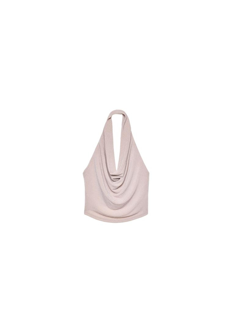 Neckholder-Top mit Glitzer | Stradivarius DE