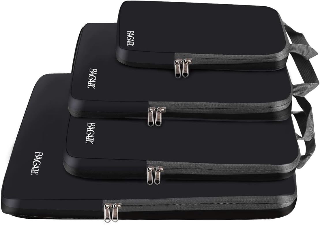 BAGAIL 4 Set/5 Set/6 Set Compression Packing Cubes Travel Accessories Expandable Packing Organize... | Amazon (US)