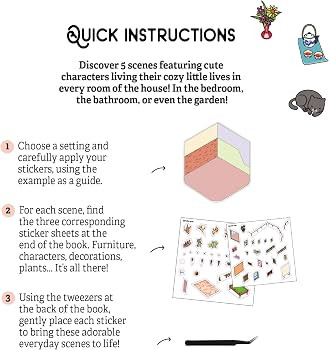 Cozy Stickers: My Little Cozy Home: 5 scenes to create with 800 mini stickers | Amazon (US)