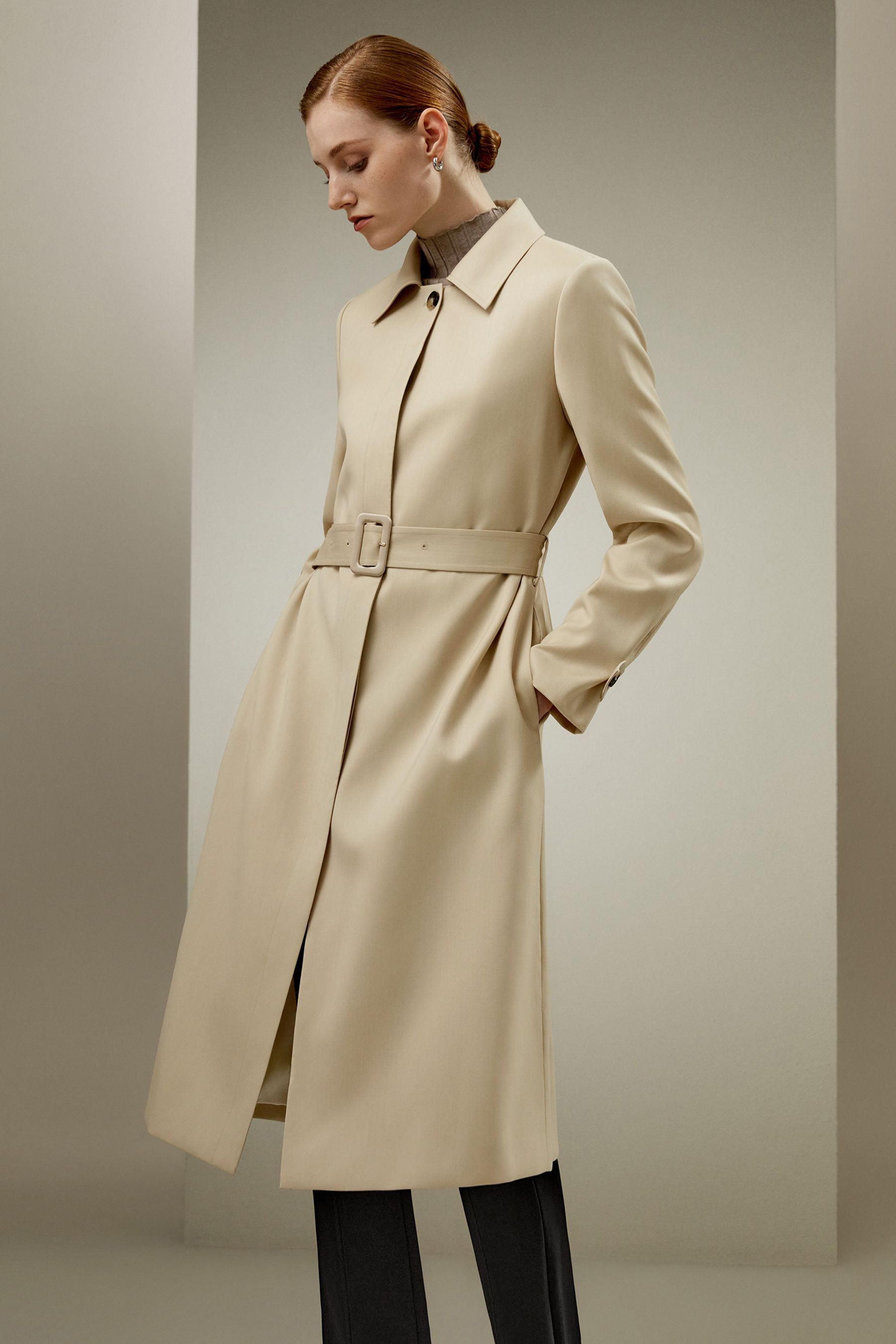 Water Repellent Classic Trenchcoat | LilySilk