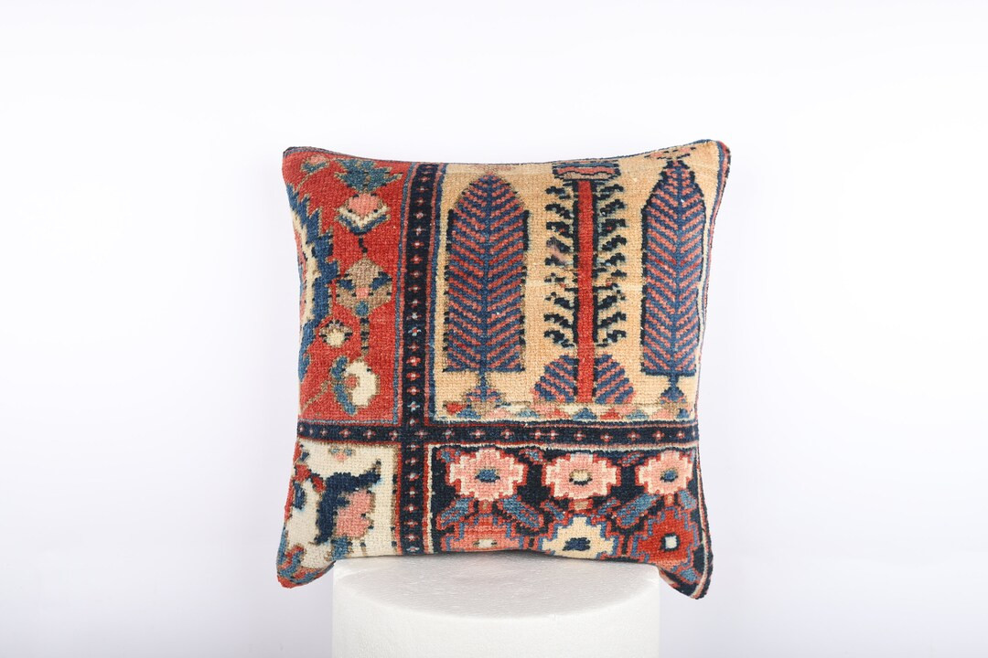 Turkish Kilim Pillow, 18x18 Pillow Cover, Handmade Kilim Pillow, Home Decor, Sofa Pillow, Boho De... | Etsy (US)