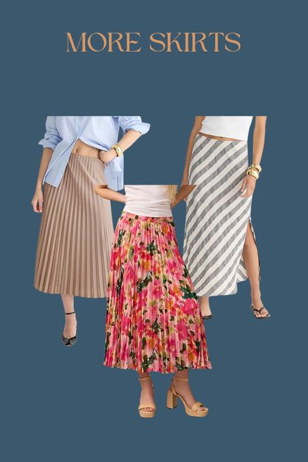 More skirts I’m loving right now! 

Over 50 fashion, over 40 style, spring skirt, summer skirt.





#LTKSeasonal #LTKover40