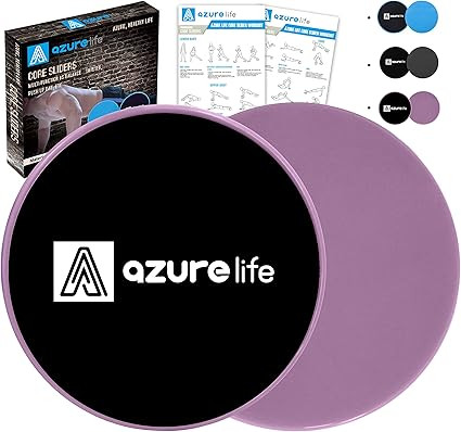 A AZURELIFE Exercise Core Sliders, Dual Sided Exercise Gliding Discs Use on Carpet or Hardwood Fl... | Amazon (US)
