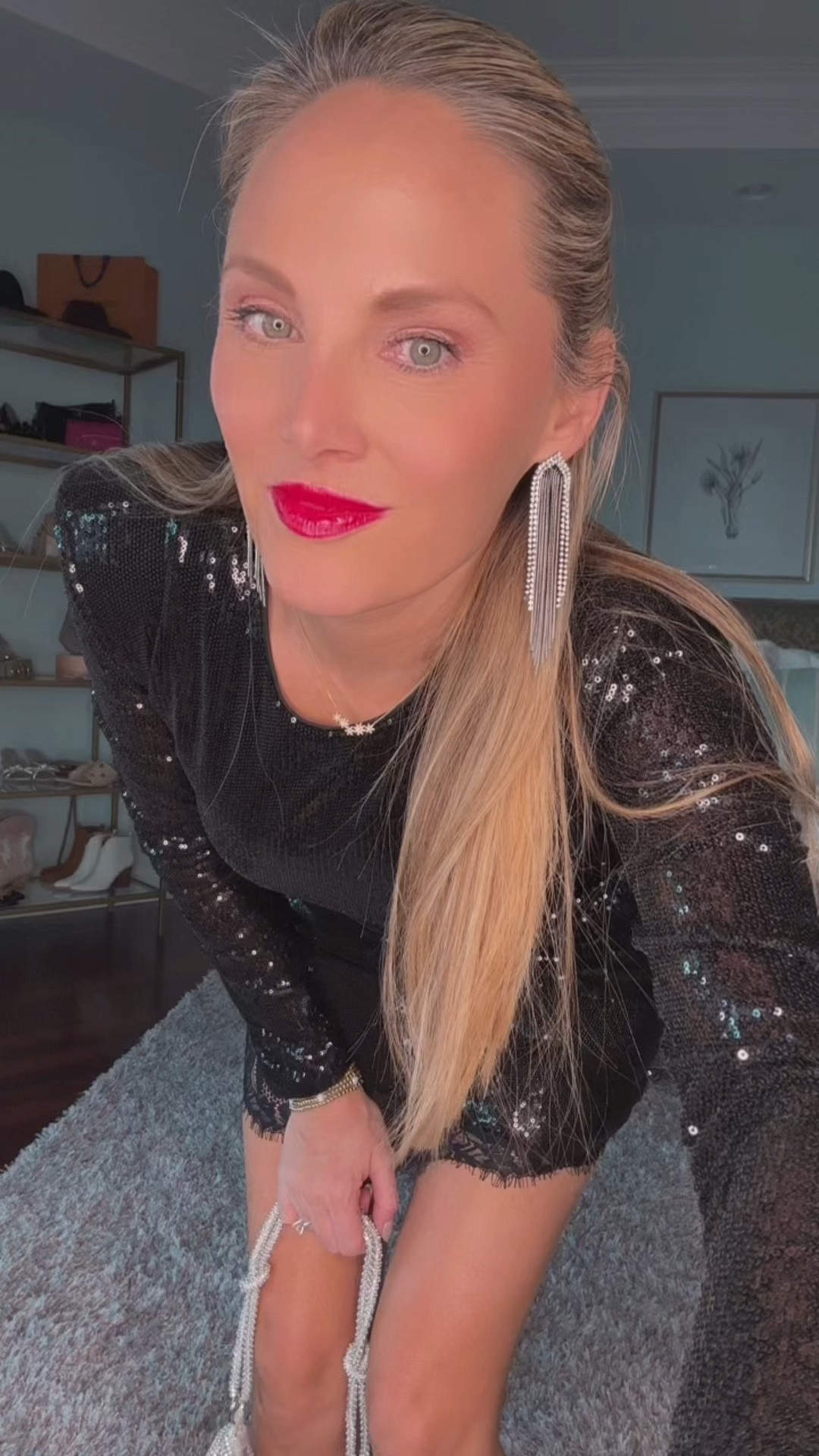 For holiday dresses I’m loving to save options and two splurge options.
Sequin dress: 6
Pink: 8
Gold dresses I wear small Sale

#LTKVideo #LTKHoliday #LTKHolidaySale