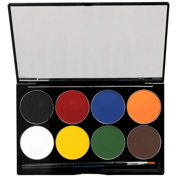 Mehron Makeup Paradise AQ Face &amp; Body Paint 8 Color Palette (Basic) Basic - Walmart.com | Walmart (US)