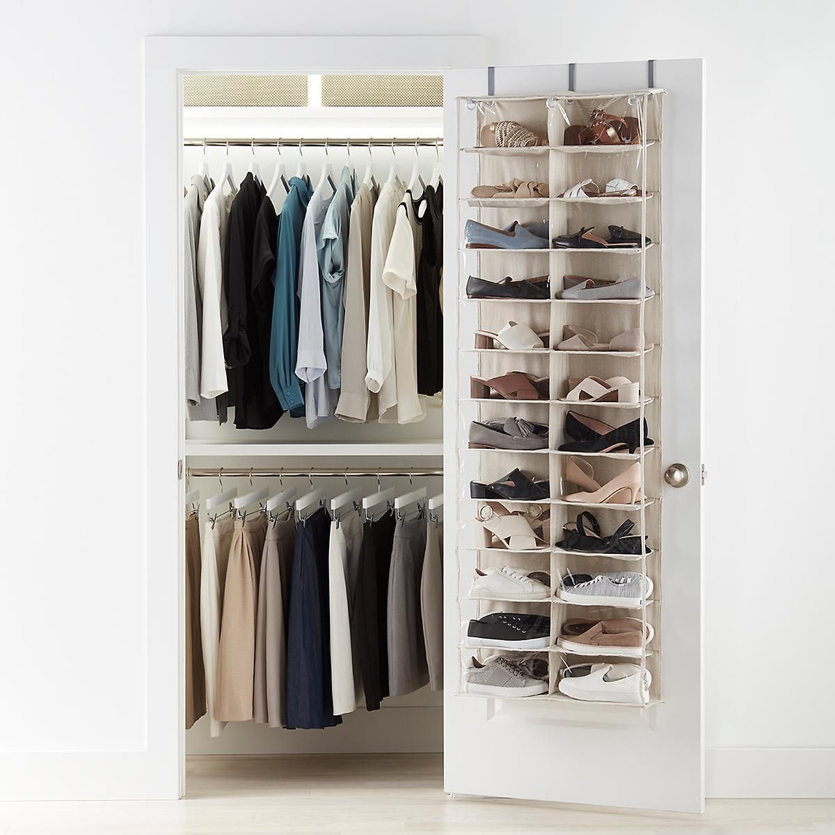 24-Pocket Over the Door Shoe Organizer | The Container Store