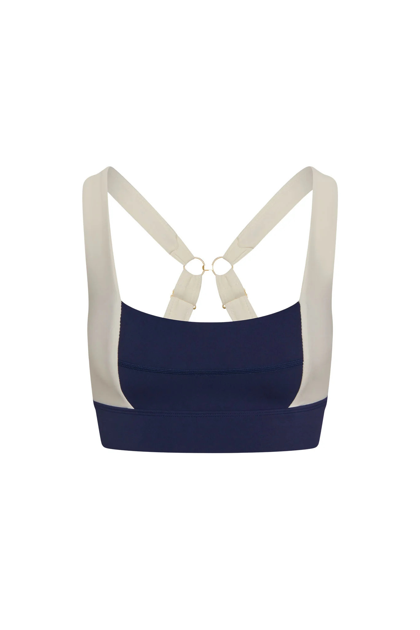Tash Bra - Midnight/Ivory Jersey | Monday Swimwear