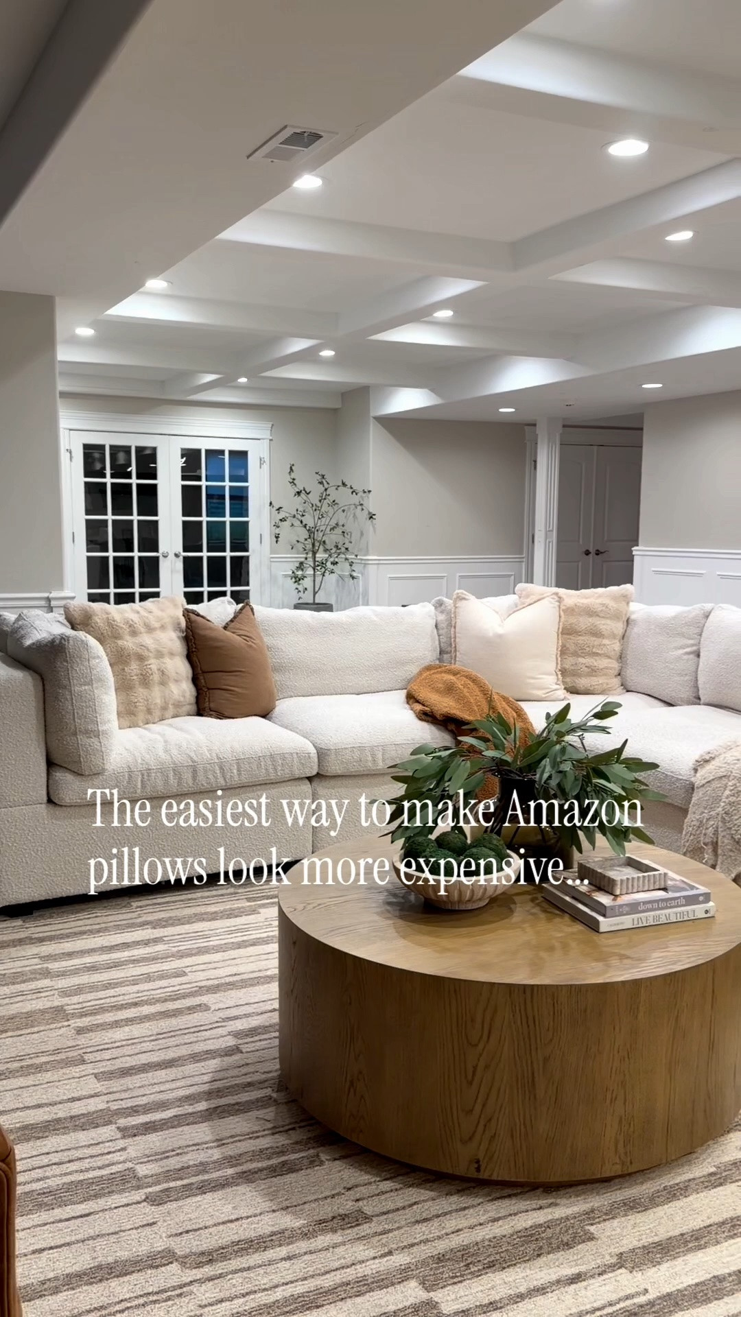 One of the easiest ways to make your throw pillows look fuller + more expensive? Size up your inserts! ✨

I typically use an insert 2” larger than the pillow cover—it makes such a difference. I also swapped in a few warmer tones + cozy textures for an easy transition into fall. 🤎

#LTKHome #LTKSaleAlert