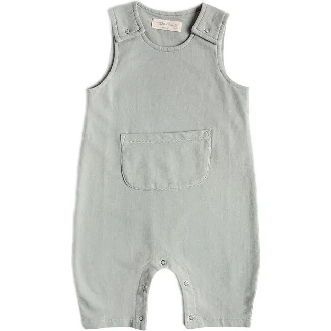 French Terry Overall, Soft Sea | Maisonette