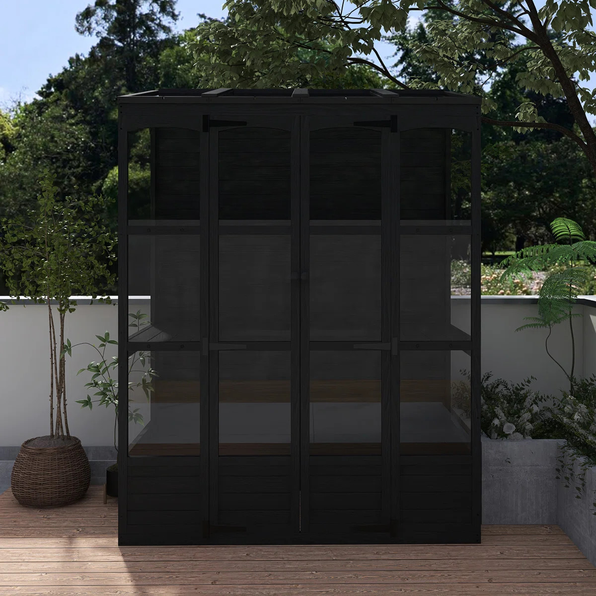 78-Inch Wooden Greenhouse Cold Frame | Wayfair North America