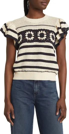 Rails Penelope Short Sleeve Open Stitch Sweater | Nordstrom | Nordstrom