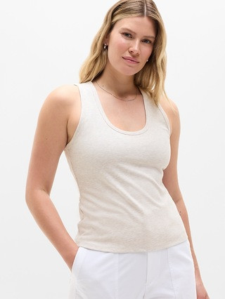 Signature Rib Scoop Tank | Athleta