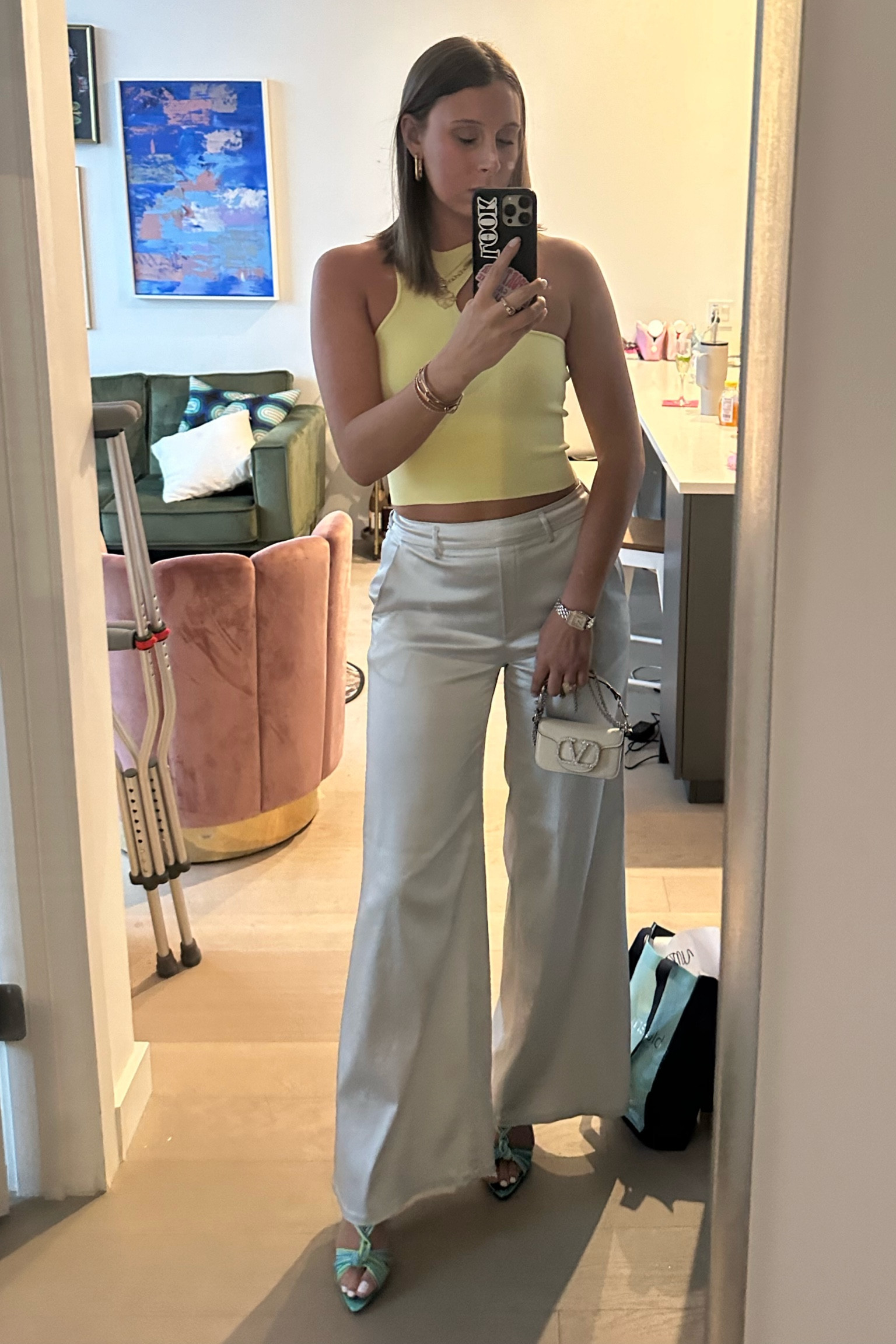 Sushi night fit! I love these colorful Saint Laurent heels with a neutral pant 

#LTKStyleTip #LTKParties #LTKShoeCrush