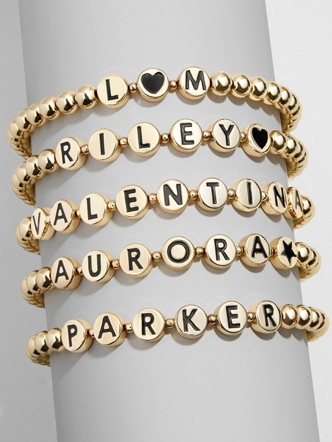 Custom Black Disc Pisa Bracelet | BaubleBar (US)