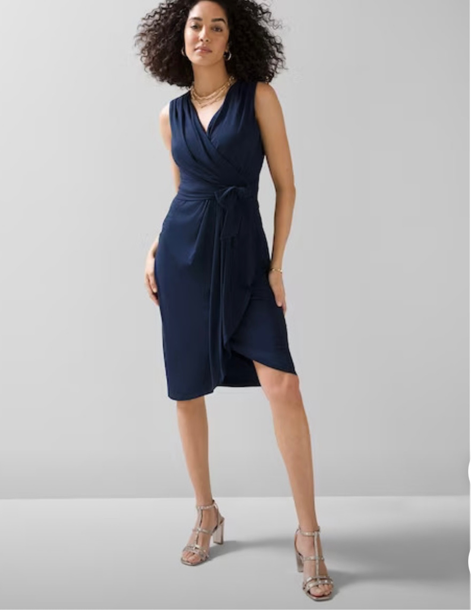 Navy Blue Funeral Dress