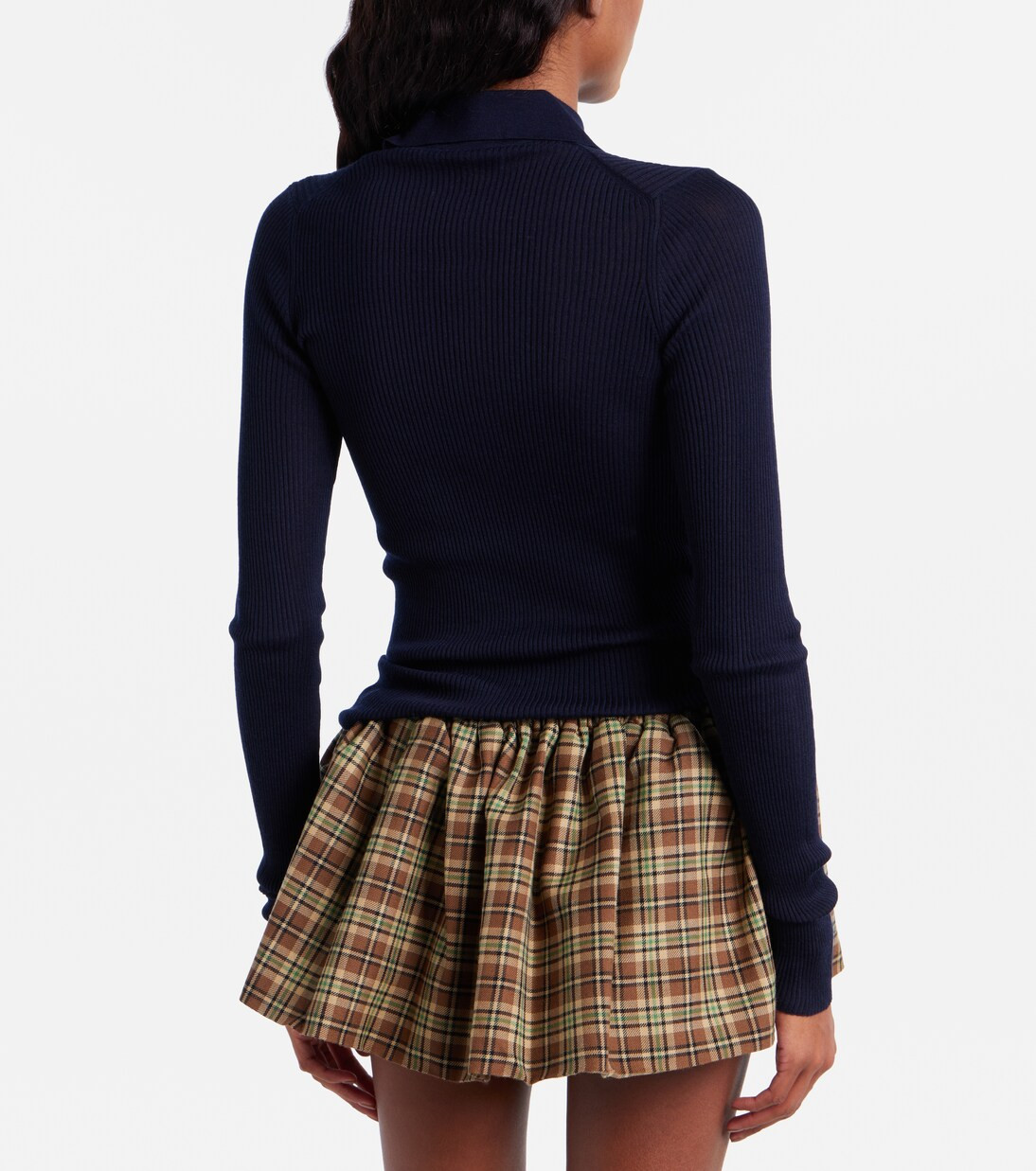 Logo cashmere and silk polo shirt | Mytheresa (UK)