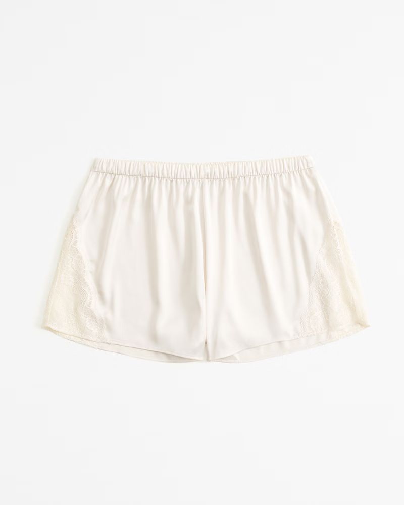 Lace and Satin Sleep Short | Abercrombie & Fitch (US)