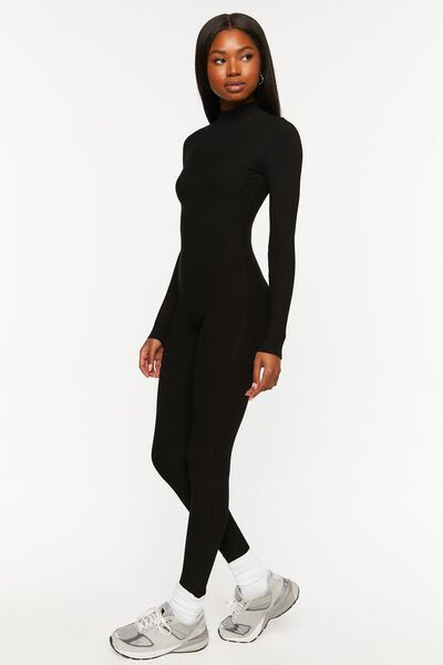 Fitted Mock Neck Jumpsuit | Forever 21 (US)