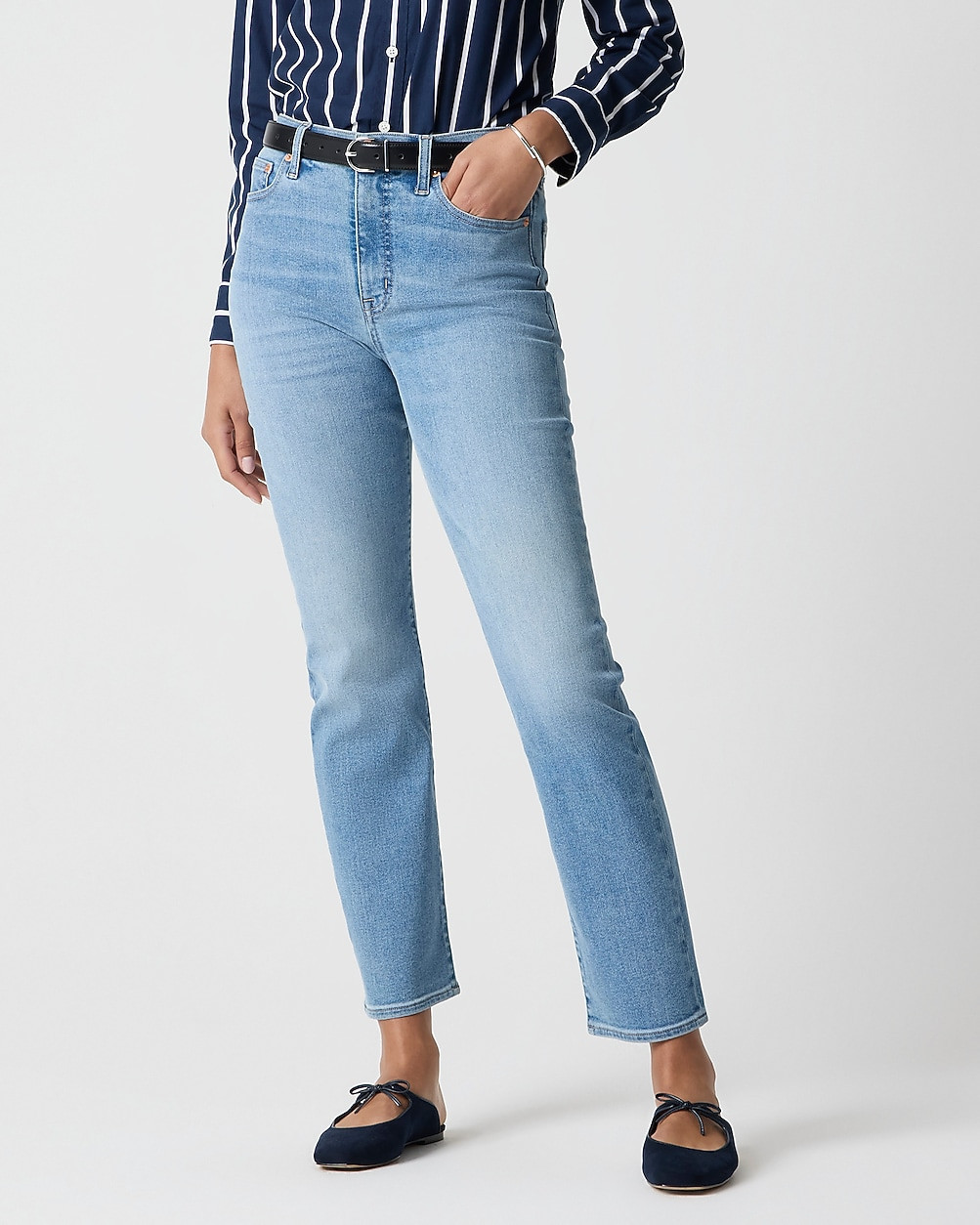 High-rise stovepipe jean in signature stretch+ | J.Crew Factory