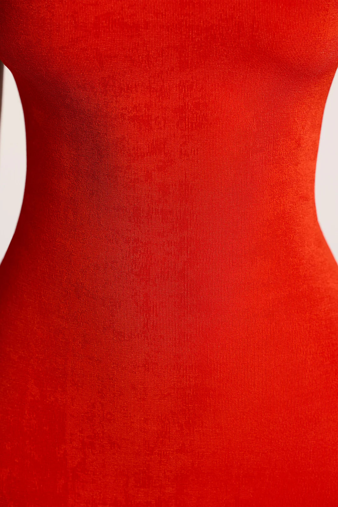 Textured Jersey Open Back Maxi Dress in Fiery Red | Oh Polly