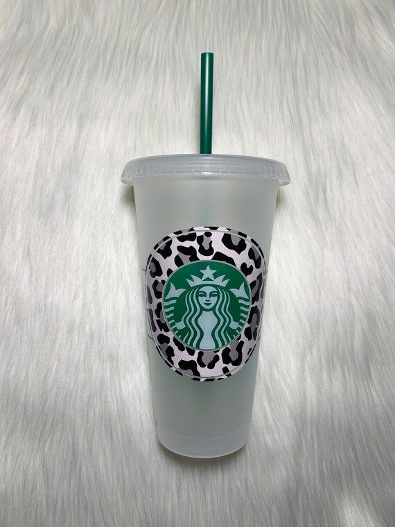 Leopard Print Starbucks Cup, Animal Pint, Cheetah Print Starbucks Cup, Best Friend Gift, Personal... | Etsy (US)