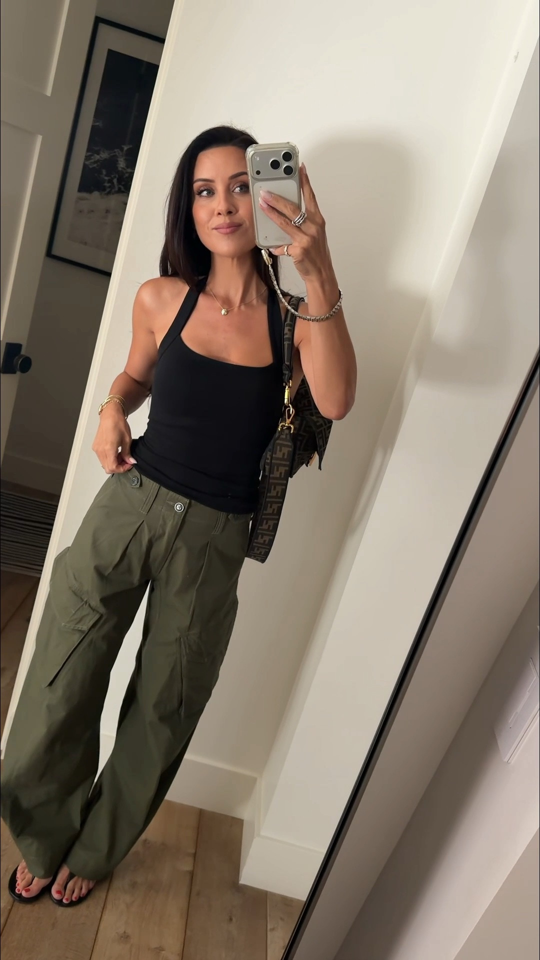 All about the green pants lately breaking these fun cargoes out again I’m wearing a size 24 and pair with this little black top that I born 1 million times in an extra small. Sharing several at all price points here.

#LTKgrwm #LTKootd #LTKmomlife