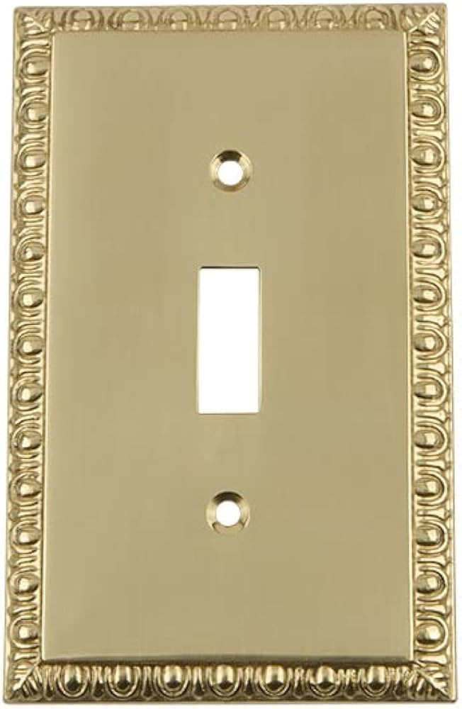 Nostalgic Warehouse Egg & Dart Deco Electrical Outlet Switch Plate Cover | Amazon (US)