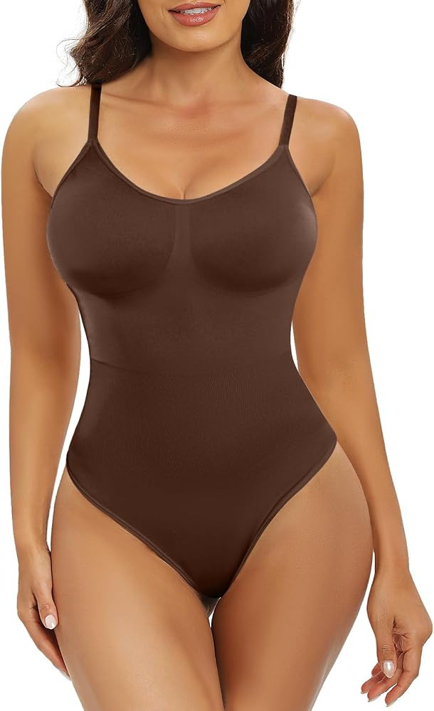 Vijamiy Shapewear for Women Tummy Control Full Body Shaper V-Neck Thong Corset Bodysuit Adjustabl... | Amazon (UK)