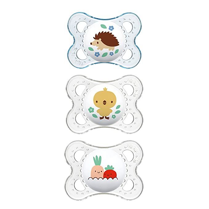 MAM Clear Collection Pacifiers Value Pack (3 Pack), MAM Pacifier 0-6 Months, Baby Pacifiers, Baby... | Amazon (US)