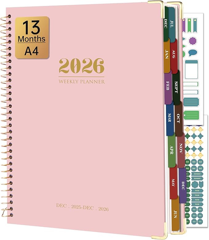 Yoment 2026 Planner Weekly and Monthly 8.5"x11" Large Hardcover Planner from Dec 2025 - Dec 2026 ... | Amazon (US)