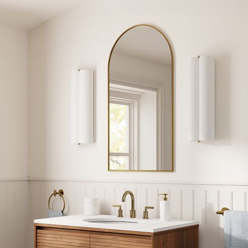 Arched Metal Framed Medicine Cabinet | West Elm (US)