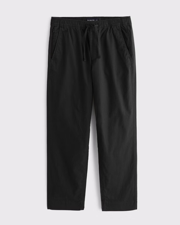 Loose Linen-Blend Pull-On Pant | Abercrombie & Fitch (US)