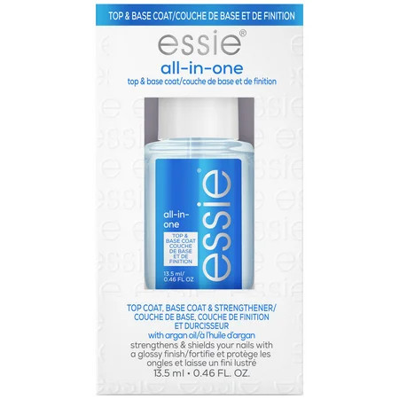 essie Nail Polish, All in One Basecoat and Top Coat, Clear, 0.46 fl oz Bottle | Walmart (US)