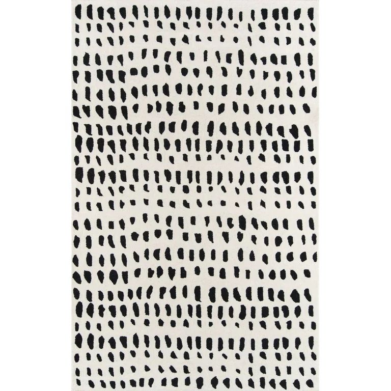 Momeni Delmar Boho Dots Geometric Modern Area Rugs, Off-White, 3'6" X 5'6" | Walmart (US)