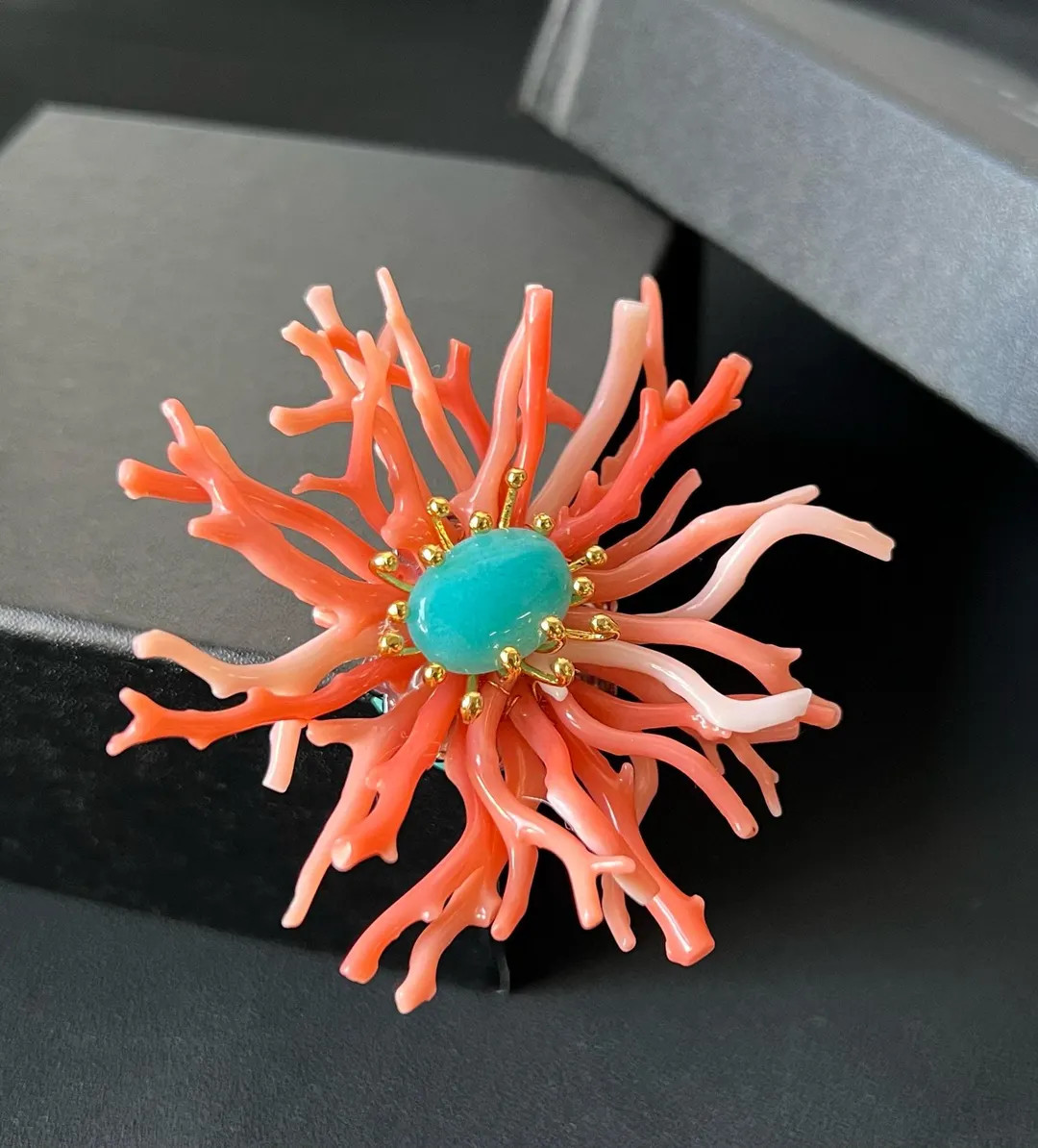 Natural Cluster Coral Brooch/unique Handmade Real Carol Brooch/mother's Day Shell Brooch Gift/bir... | Etsy (US)