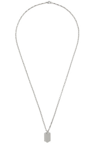 IN GOLD WE TRUST PARIS - Silver Price Tag Necklace | SSENSE