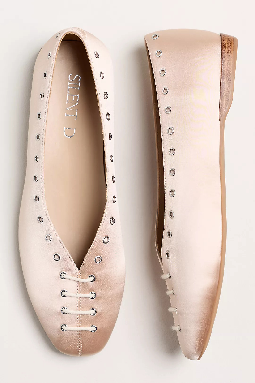 Silent D Lonny Grommet Lace-Up Flats | Anthropologie (US)