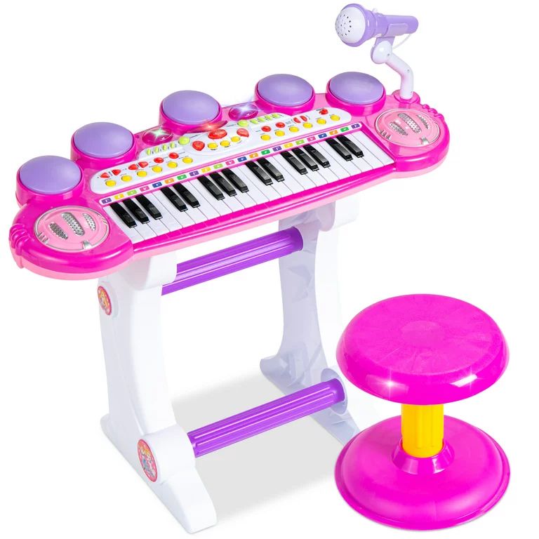 Best Choice Products 37-Key Kids Electronic Piano Keyboard w/ Multiple Sounds, Lights Microphone,... | Walmart (US)