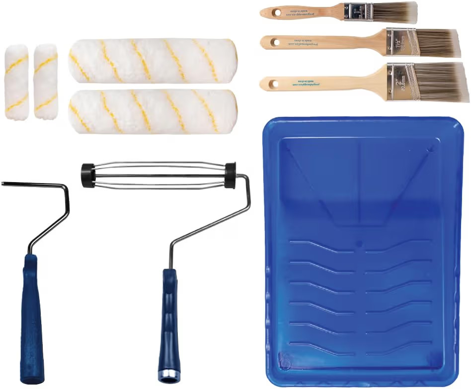 Pro Grade Paint Roller Kit, Brush & Roller,10 Piece Set, Wall Painting Naps for Professionals & H... | Amazon (US)