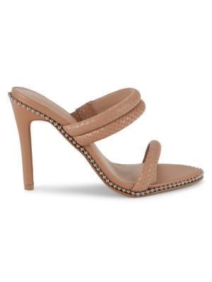 BCBGeneration Jenni Snake-Embossed Heel Sandals on SALE | Saks OFF 5TH | Saks Fifth Avenue OFF 5TH